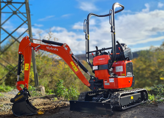 1,2 t Minibagger Bagger mieten - Kubota U10-5